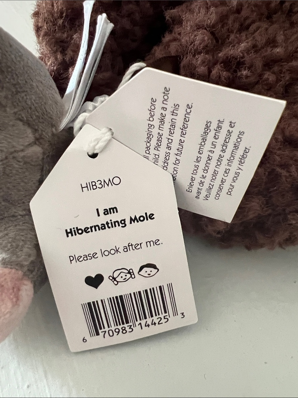 Jellycat I am hibernating mole (retired) - Picture 3 of 6